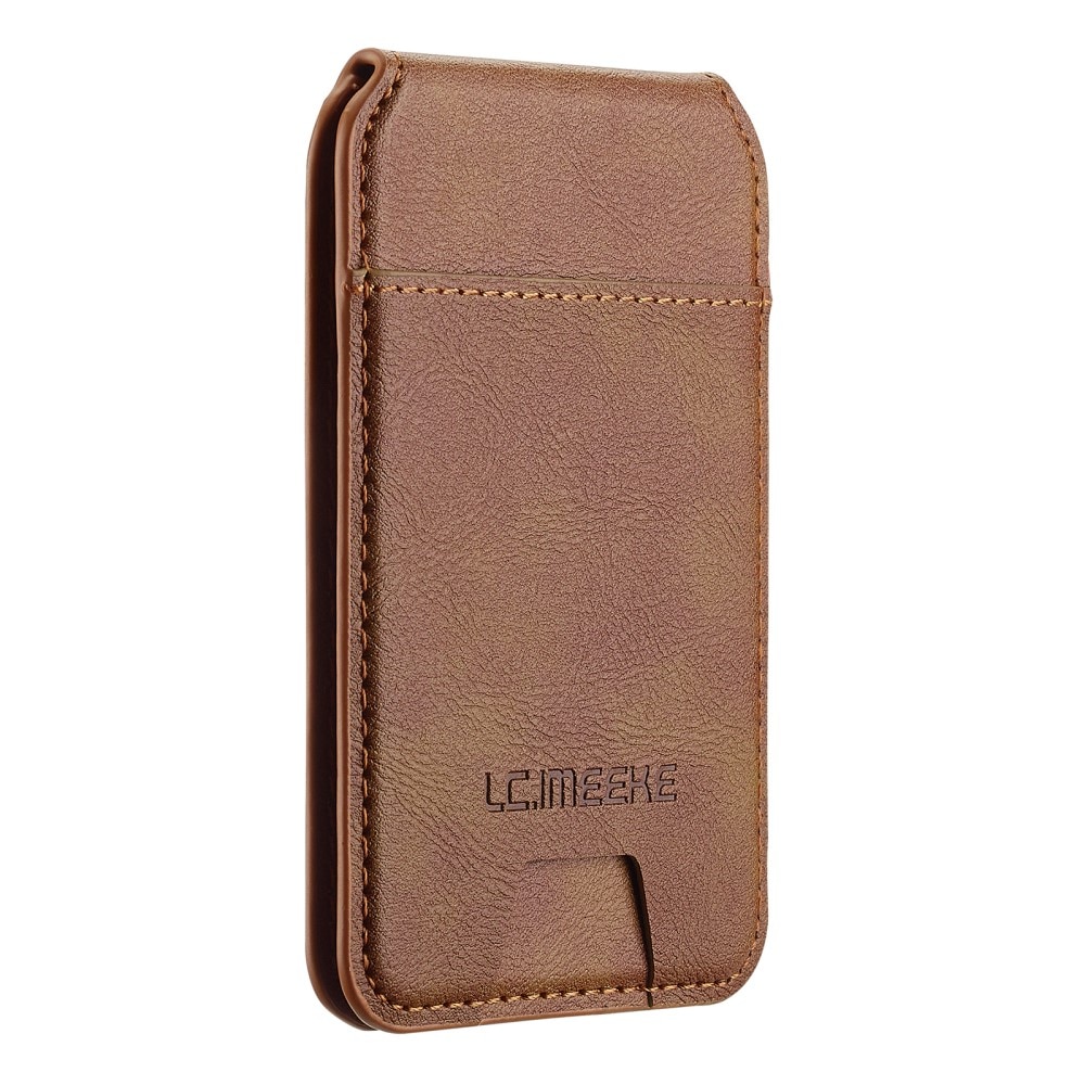 Porta carte RFID MagSafe con supporto cognac