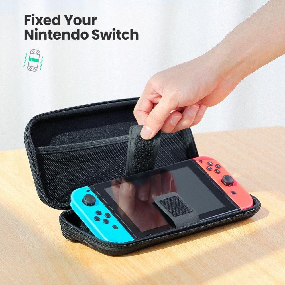 Custodia di stoccaggio compatta per Nintendo Switch, nero