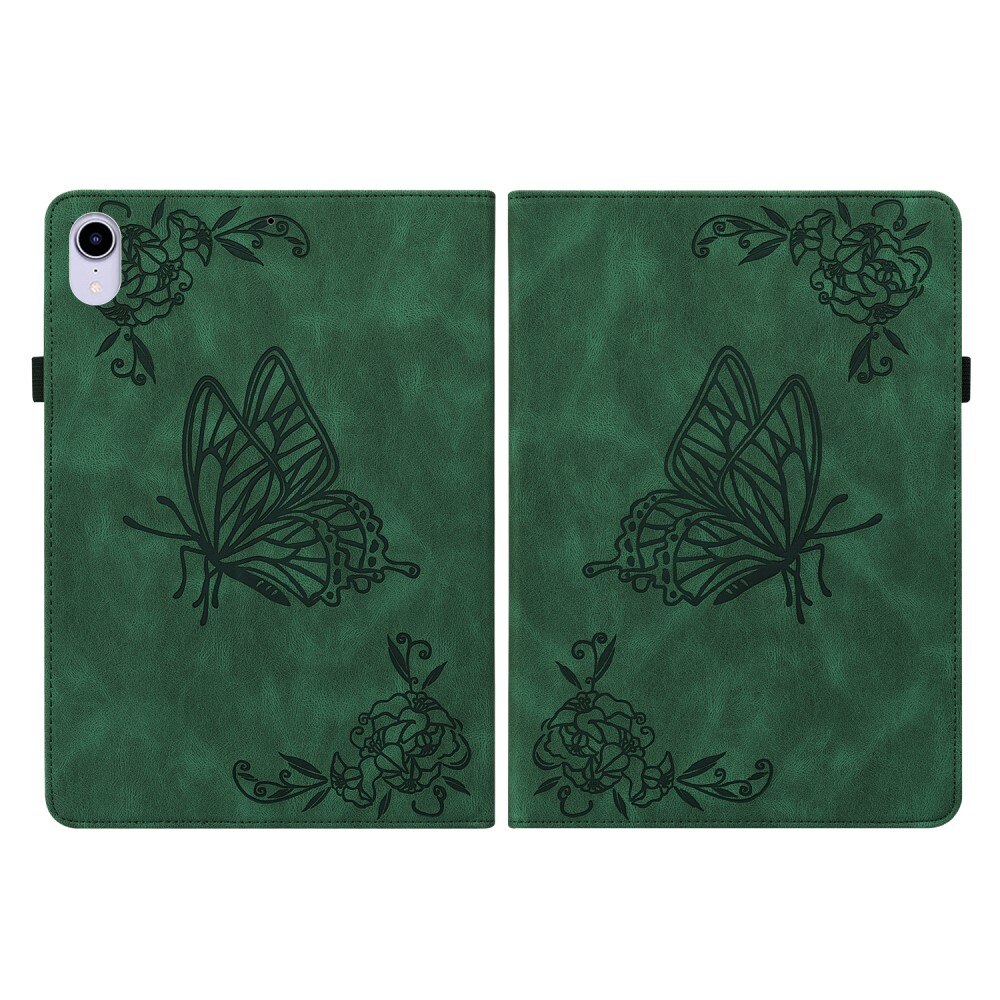 Custodia in pelle con farfalla Apple iPad Mini 6th Gen (2021) verde