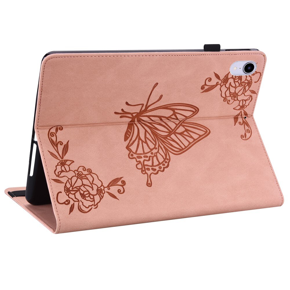 Custodia in pelle con farfalla Apple iPad Mini 6th Gen (2021) rosa