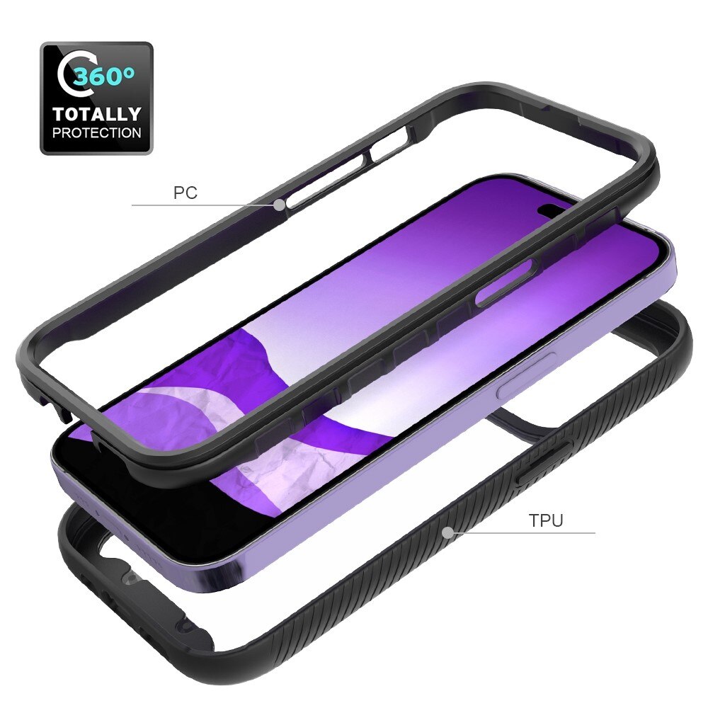 Cover protezione totale iPhone 14 Pro Nero