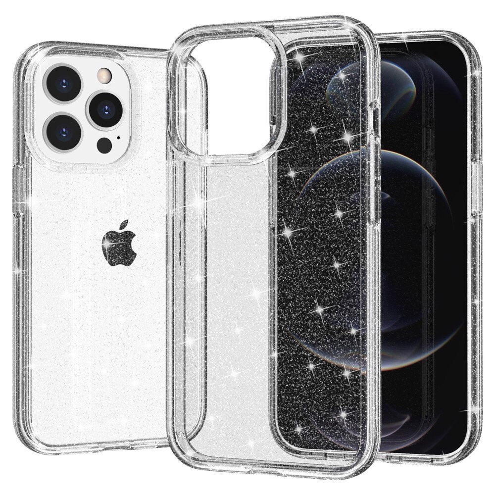 Cover Liquid Glitter iPhone 15 Pro Max trasparente