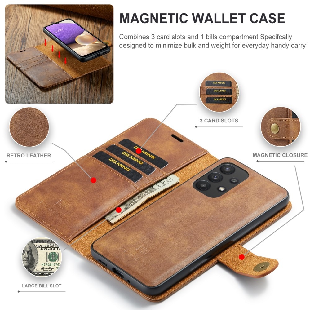 Cover portafoglio Magnet Wallet Samsung Galaxy A33 Cognac