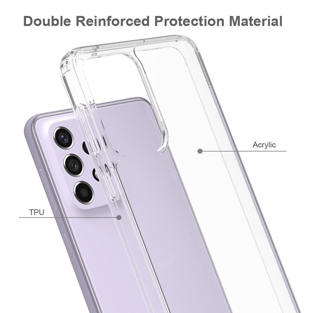 Cover ibrido Crystal Hybrid per Samsung Galaxy A33, trasparente