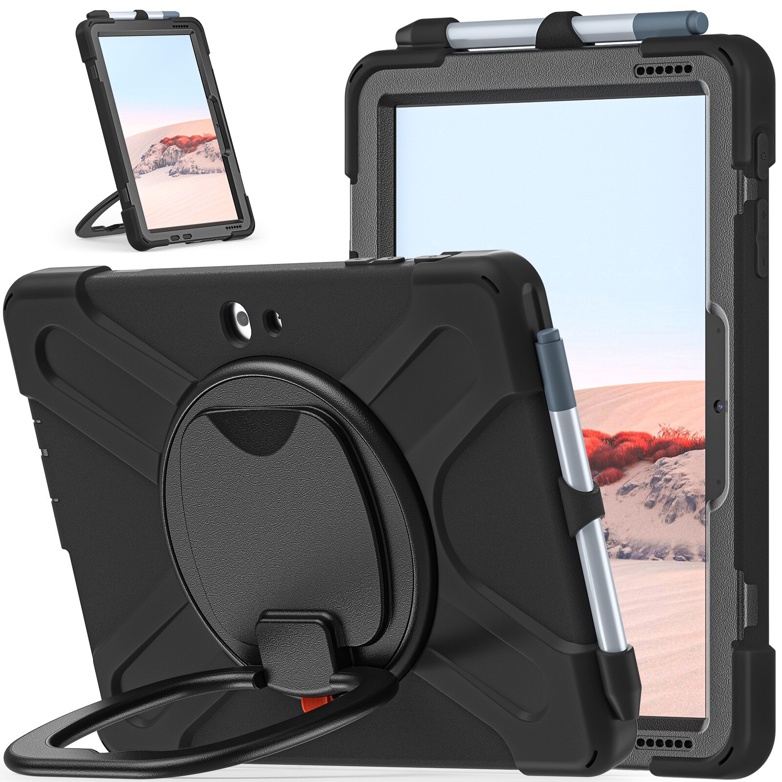 Kickstand Hybrid Case Microsoft Surface Go/Go 2/Go 3 10,5 Black