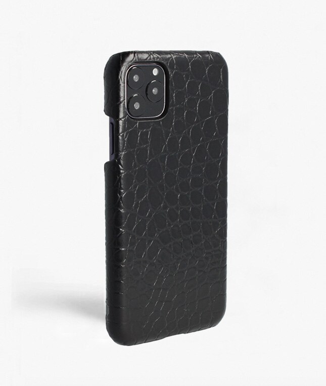 Cover iPhone 11 Pro Max Small Croco Nero