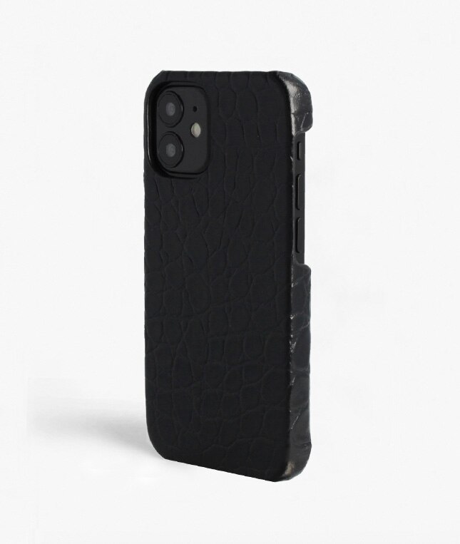 Cover iPhone 12 Mini Croco Nero