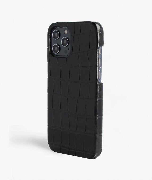 Cover iPhone 12 Pro Max Croco Black