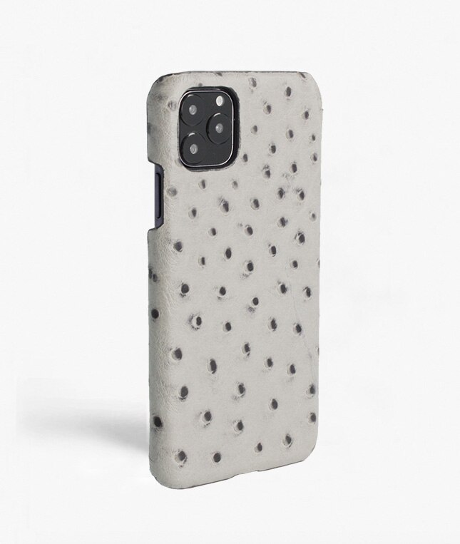 Cover iPhone 11 Pro Max Ostrich Grigio