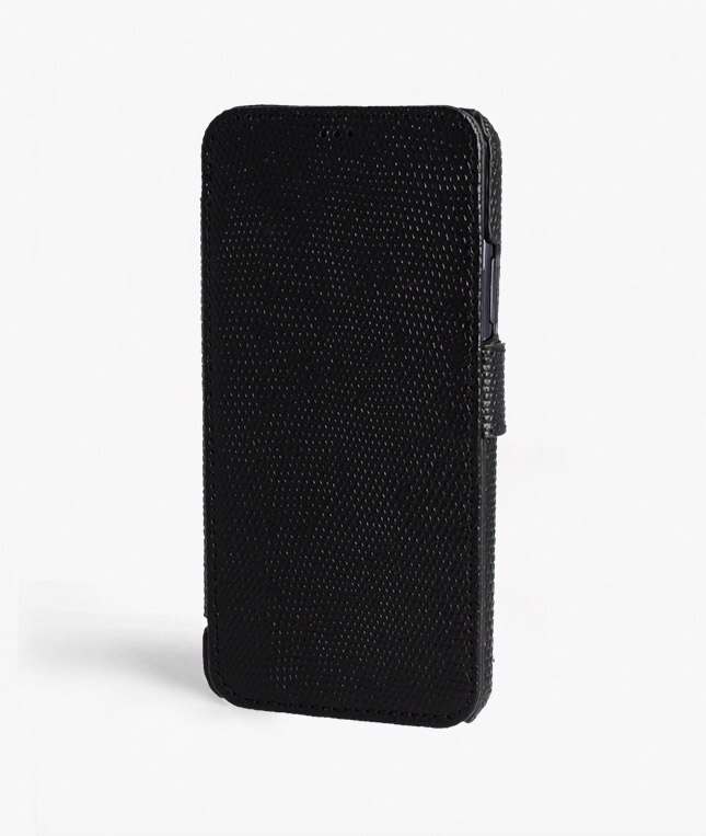 Cover portafoglio iPhone 11 Pro Max Lizard Black