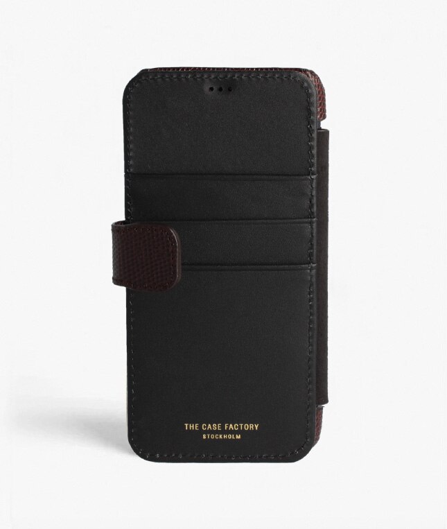 Cover portafoglio iPhone 11 Pro Max Lizard Brown