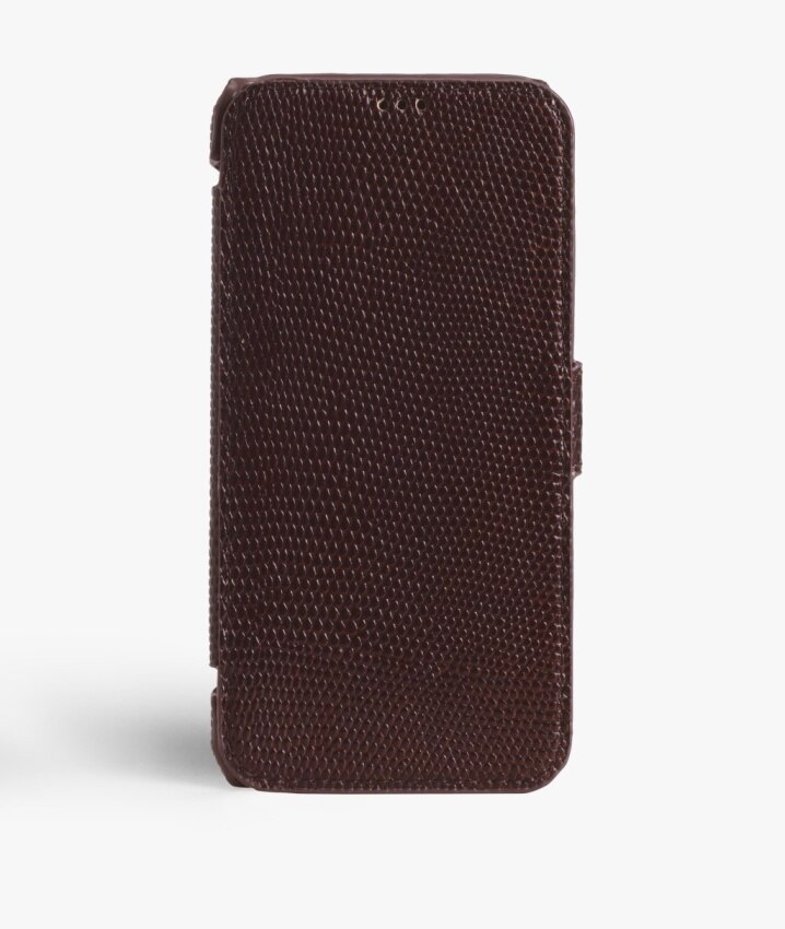 Cover portafoglio iPhone X/XS Lizard Brown