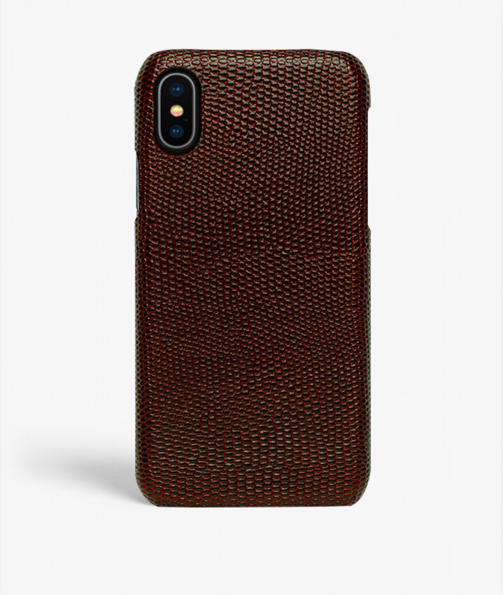 Cover iPhone Xs Max Lizard Marrone