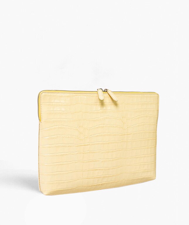 Borsa per laptop 15" Croco Yellow