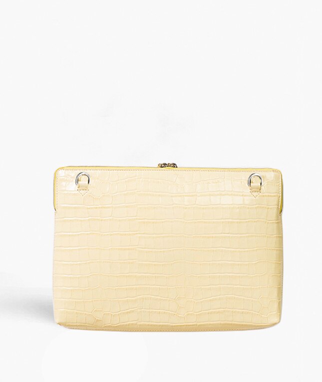 Borsa per laptop 15" Croco Yellow