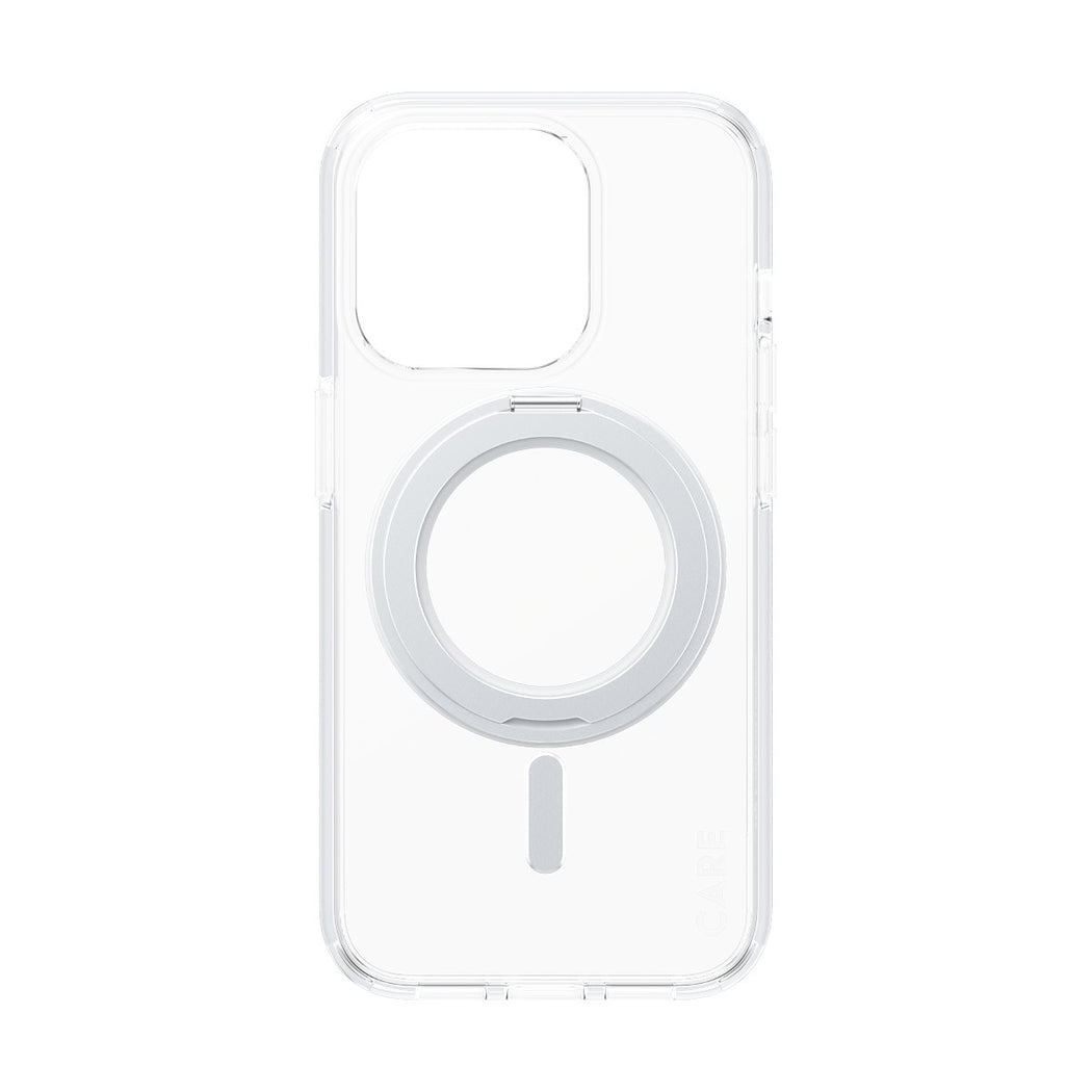 Kickstand MagSafe Cover iPhone 15 Pro transparente