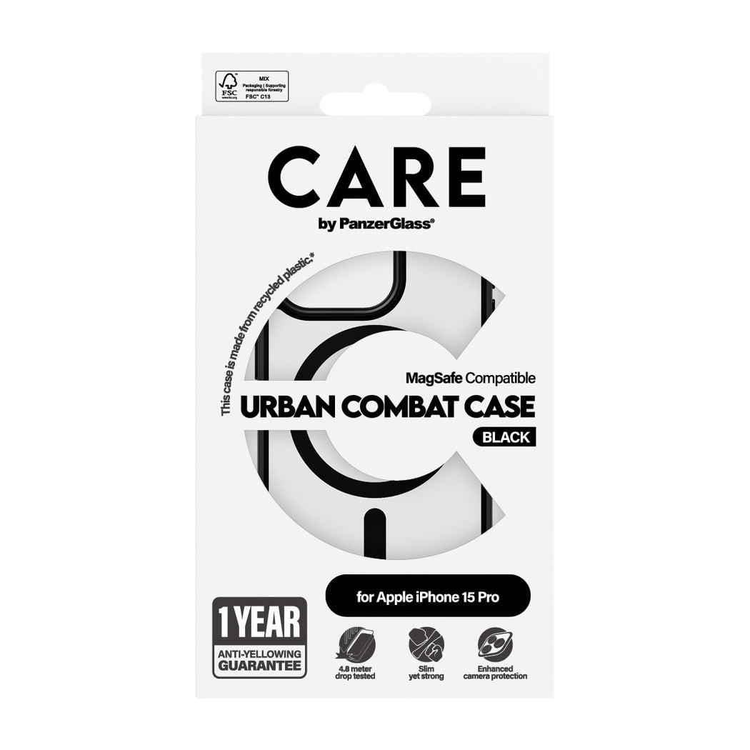 Urban Combat MagSafe Cover iPhone 15 Pro nero