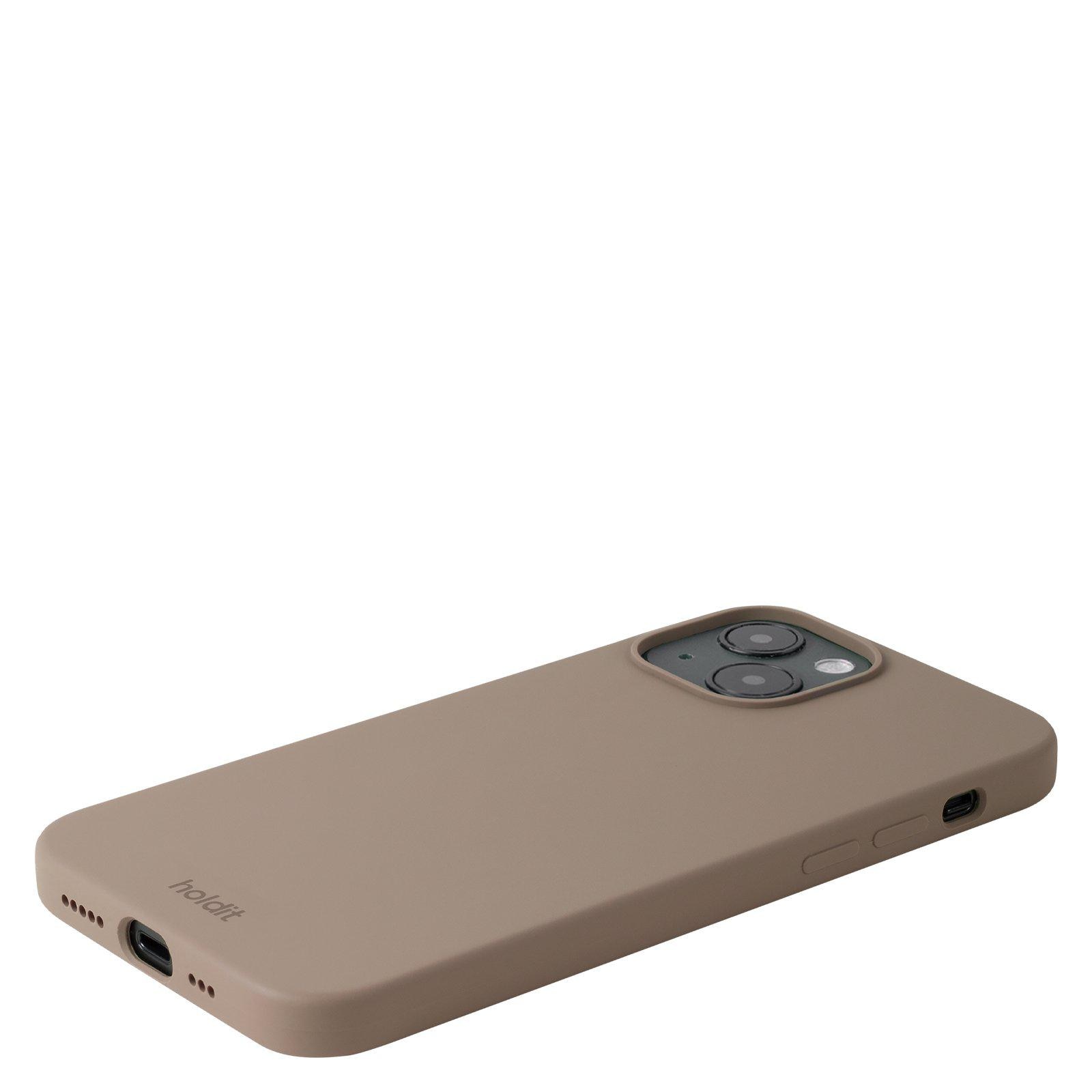 Cover in silicone per iPhone 15 Mocha Brown