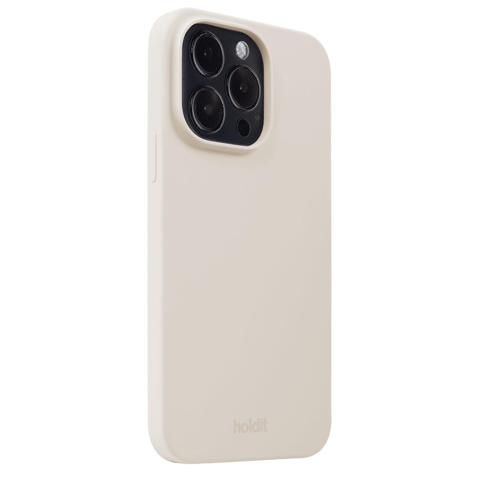 Cover in silicone per iPhone 15 Pro Light Beige