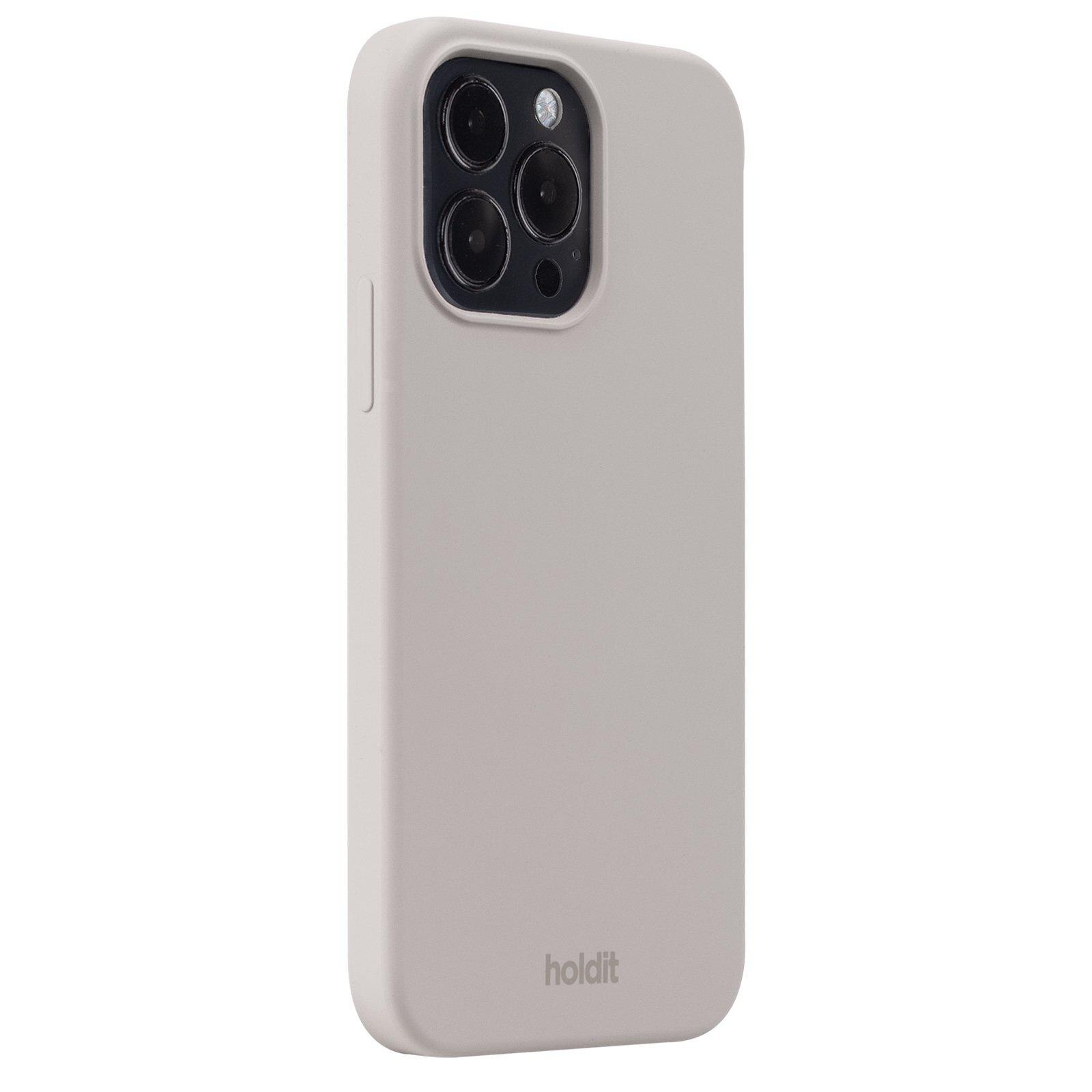 Cover in silicone per iPhone 16 Pro Max Taupe