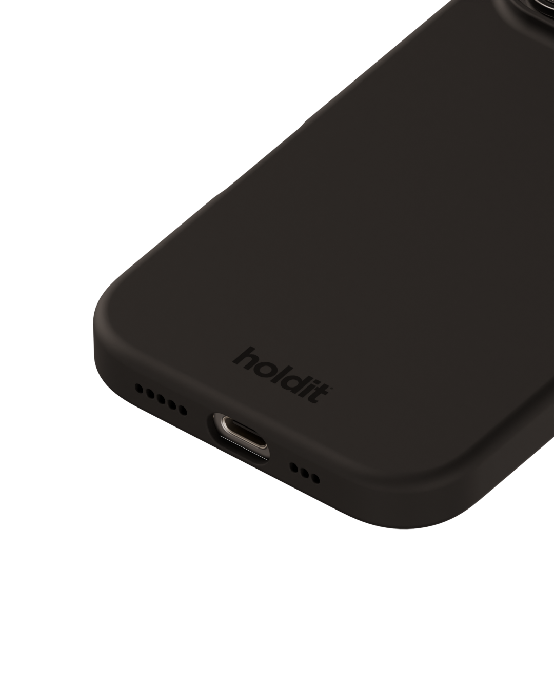 Cover in silicone per iPhone 16 Pro Black