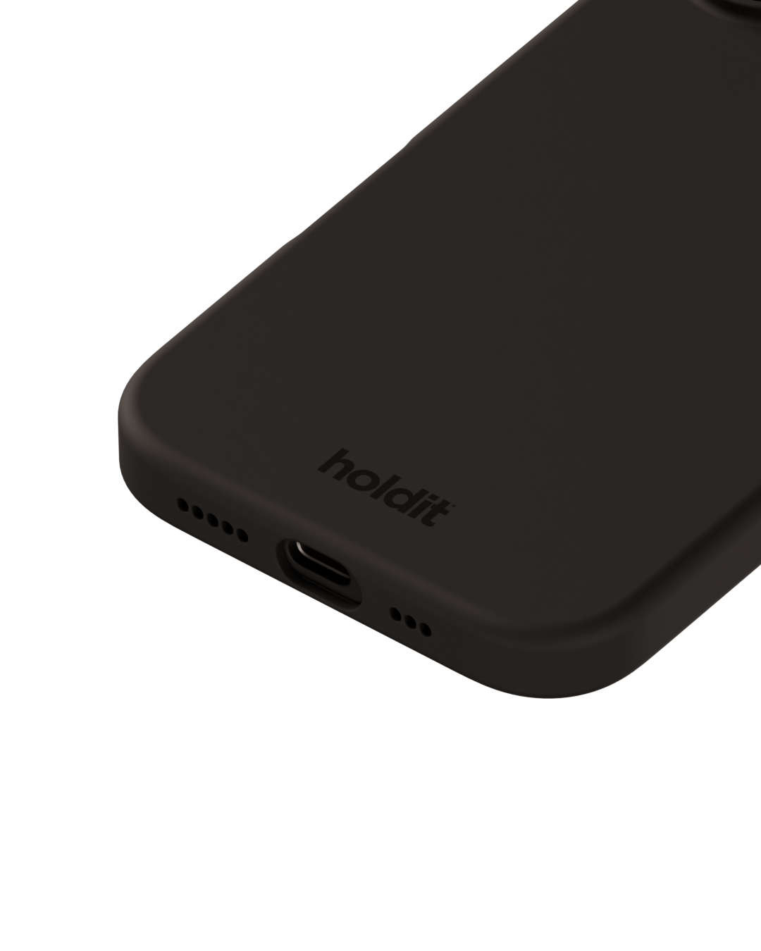 Cover in silicone per iPhone 16 Black