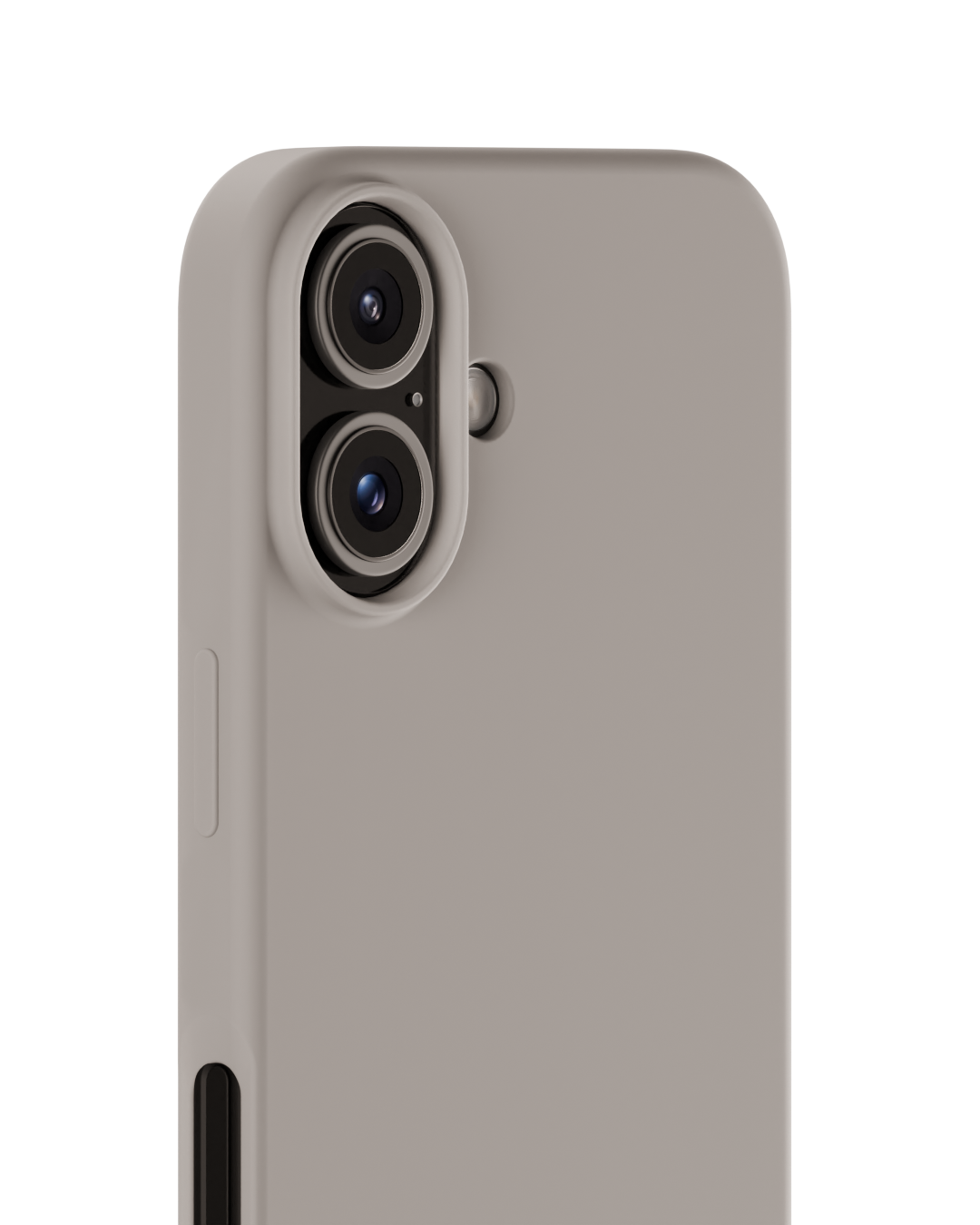 Cover in silicone per iPhone 16 Taupe