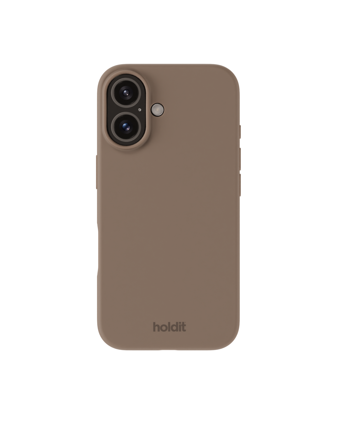 Cover in silicone per iPhone 16 Mocha Brown