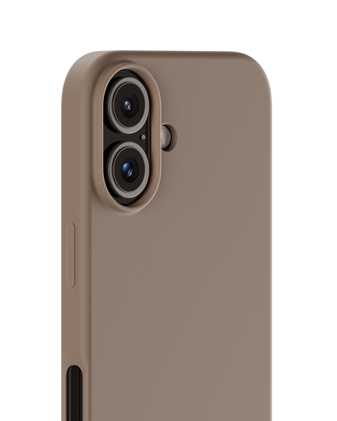 Cover in silicone per iPhone 16 Mocha Brown