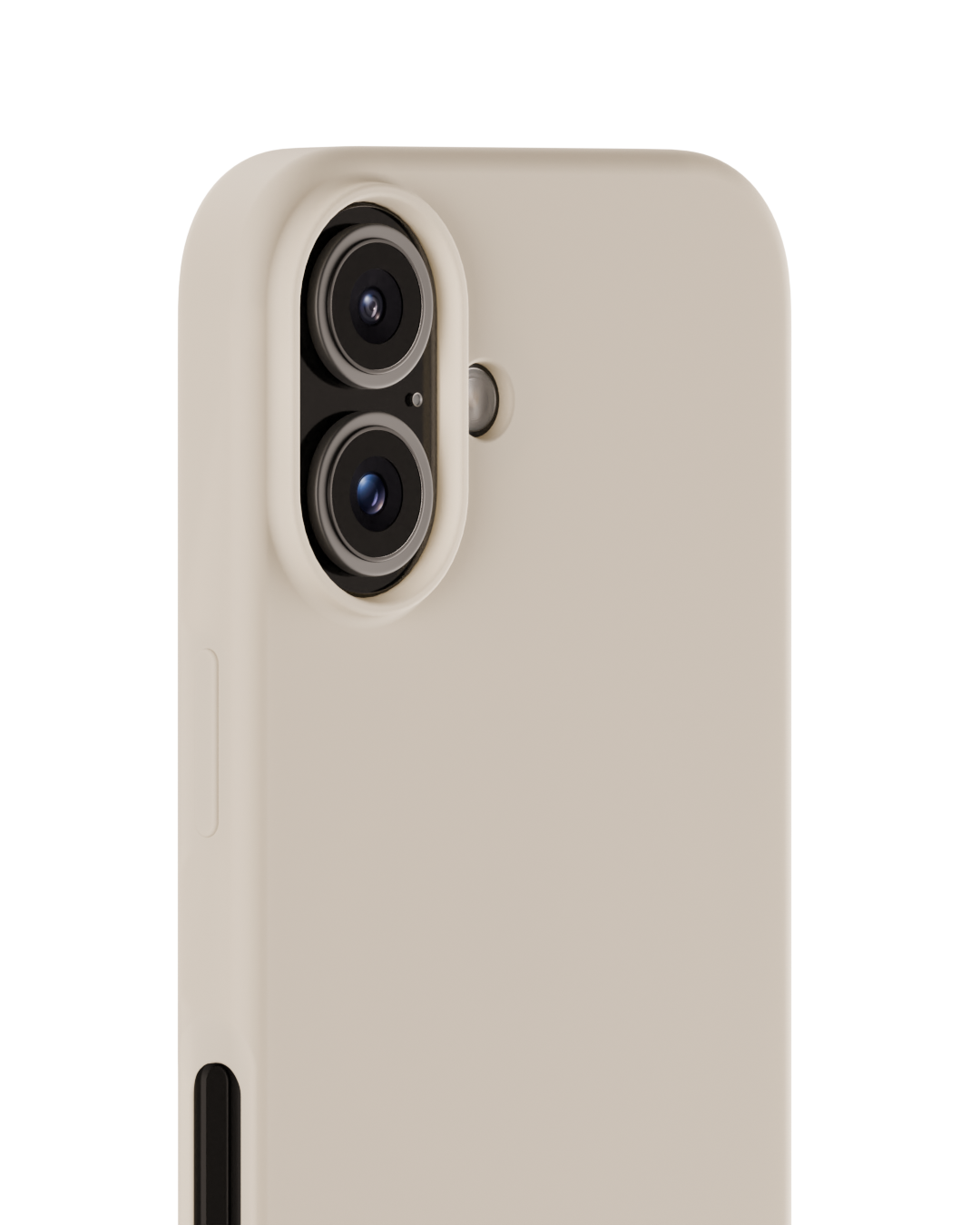 Cover in silicone per iPhone 16 Light Beige