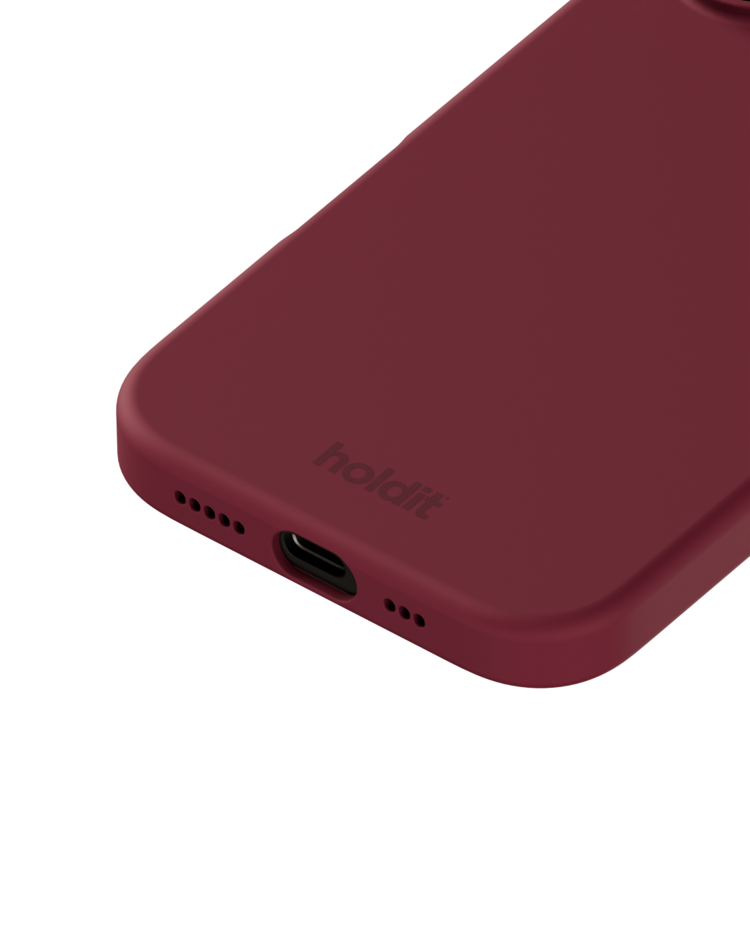 Cover in silicone per iPhone 16 Red Velvet