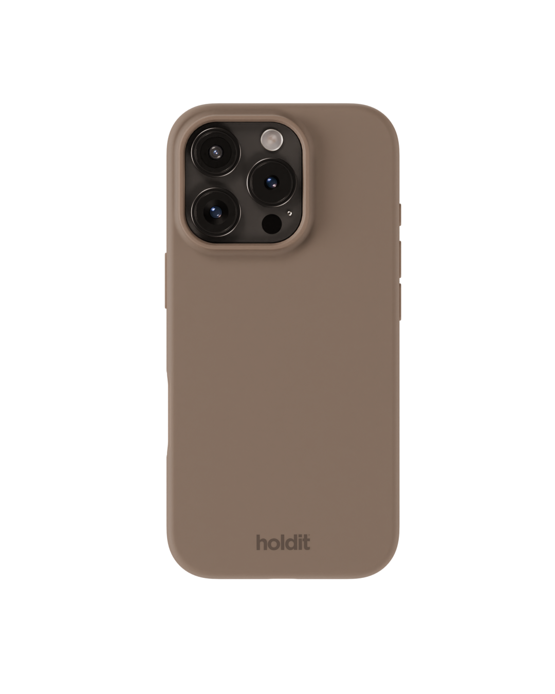 Cover in silicone per iPhone 16 Pro Mocha Brown