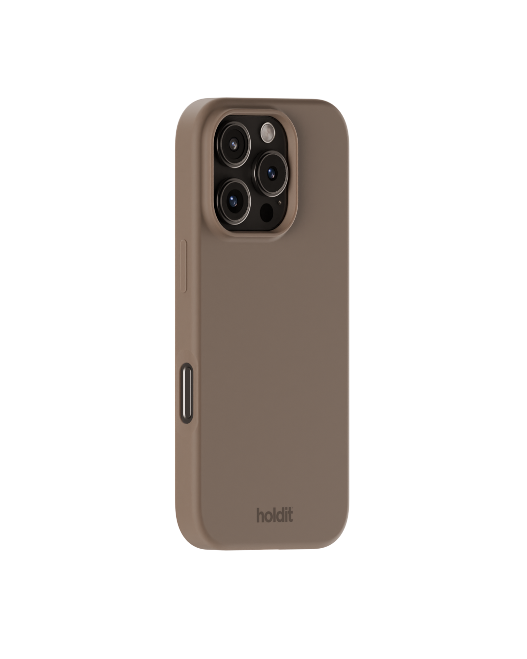 Cover in silicone per iPhone 16 Pro Mocha Brown