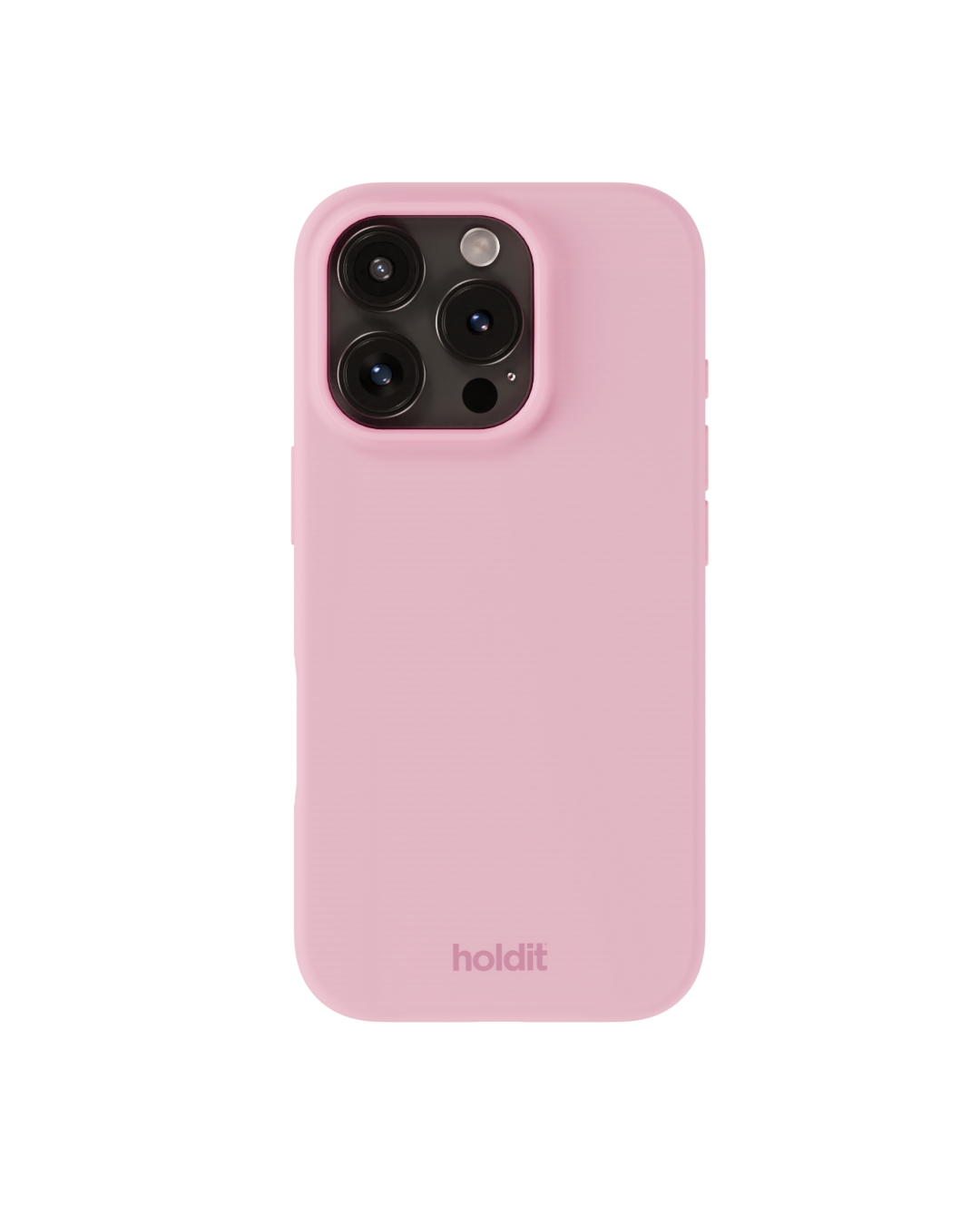 Cover in silicone per iPhone 16 Pro Pink