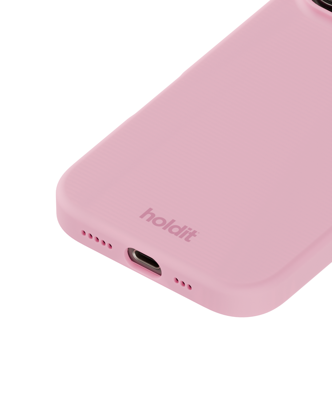 Cover in silicone per iPhone 16 Pro Pink