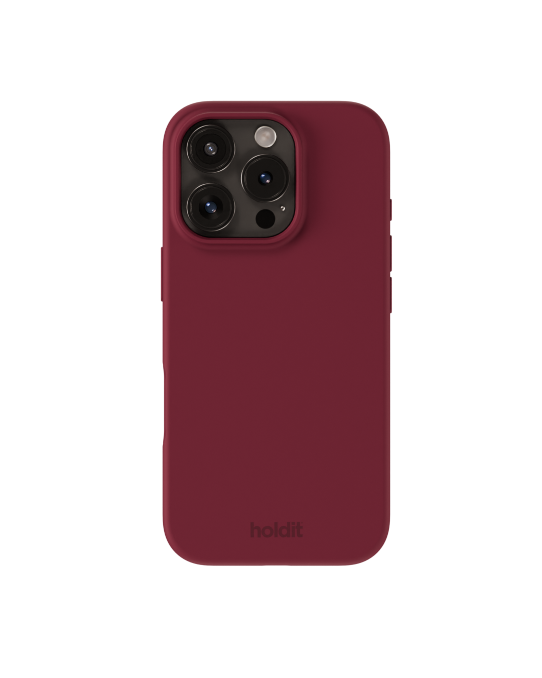 Cover in silicone per iPhone 16 Pro Red Velvet