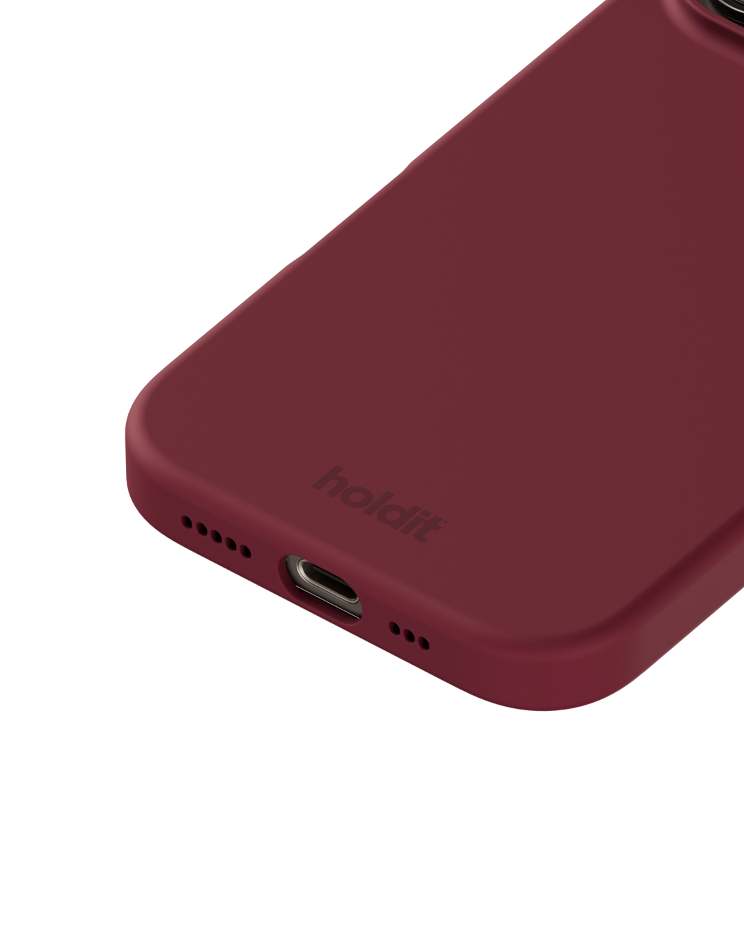 Cover in silicone per iPhone 16 Pro Red Velvet