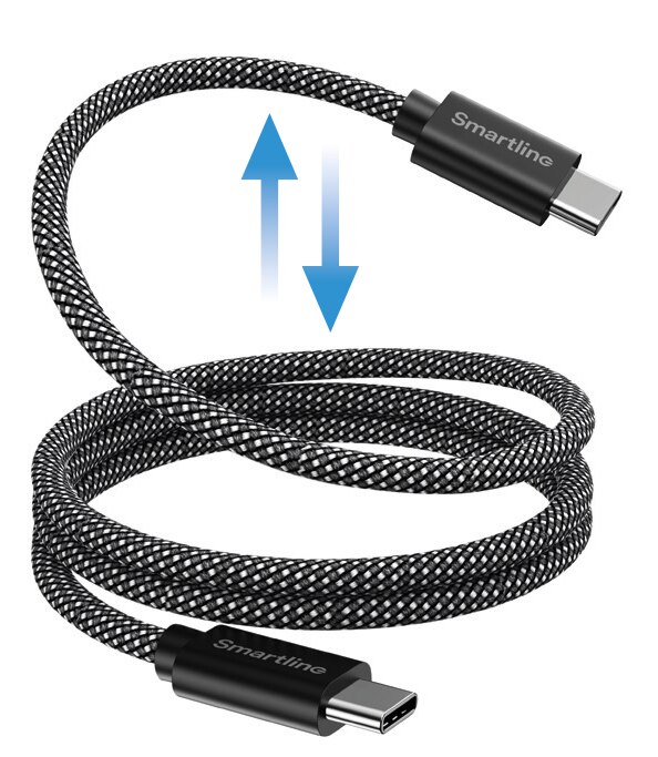 Cavo magnetico USB-C a USB-C 1m nero