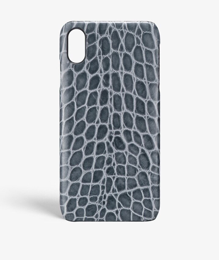 Cover iPhone Xr Croco Grigio