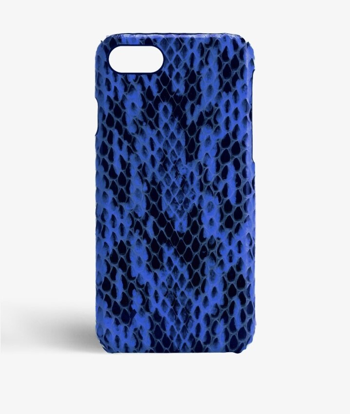 Cover iPhone 8 Real Water Snake Cobalt