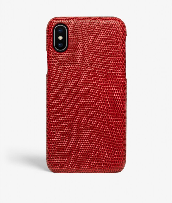 Cover iPhone Xs Max Lizard Rosso