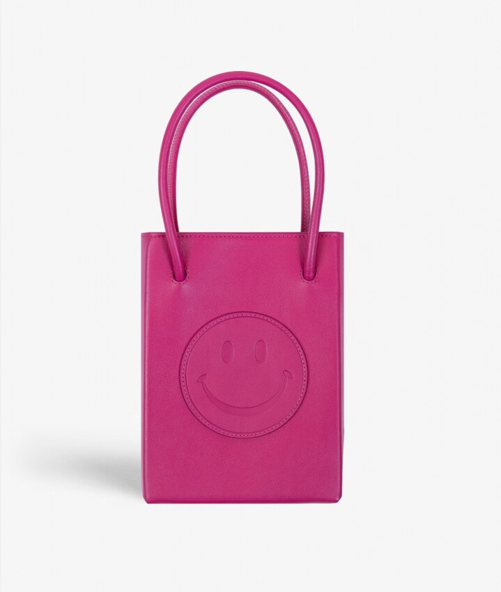 Essential Crossbody Borsa Smiley Vegetable Tanned Pink