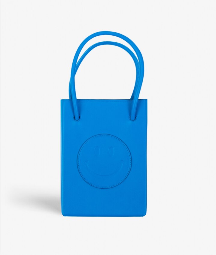 Essential Crossbody Borsa Smiley Vegetable Tanned Blue