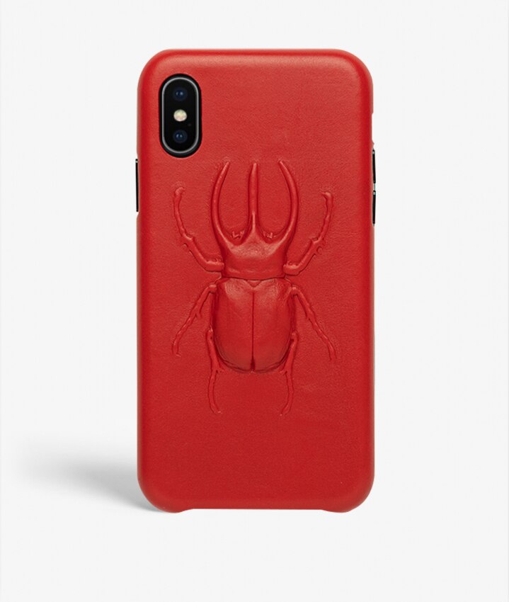 Cover iPhone Xs Max Beetle Calf Red