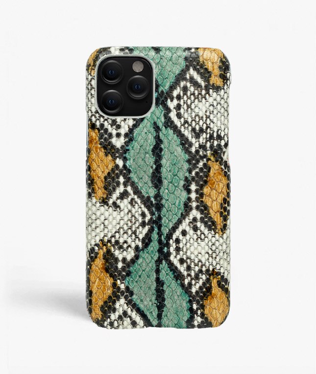 Cover iPhone 11 Pro Snake Aqua/Ocra