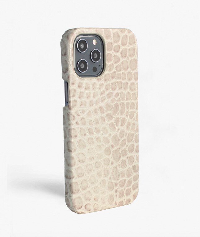 Cover iPhone 12 Pro Max Croco Grigio