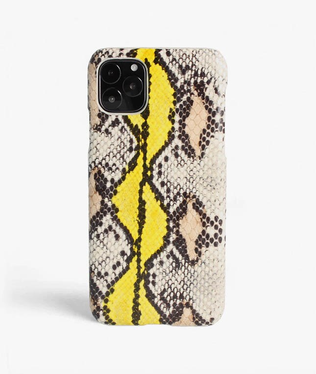 Cover iPhone 11 Pro Max Snake Yellow/Beige