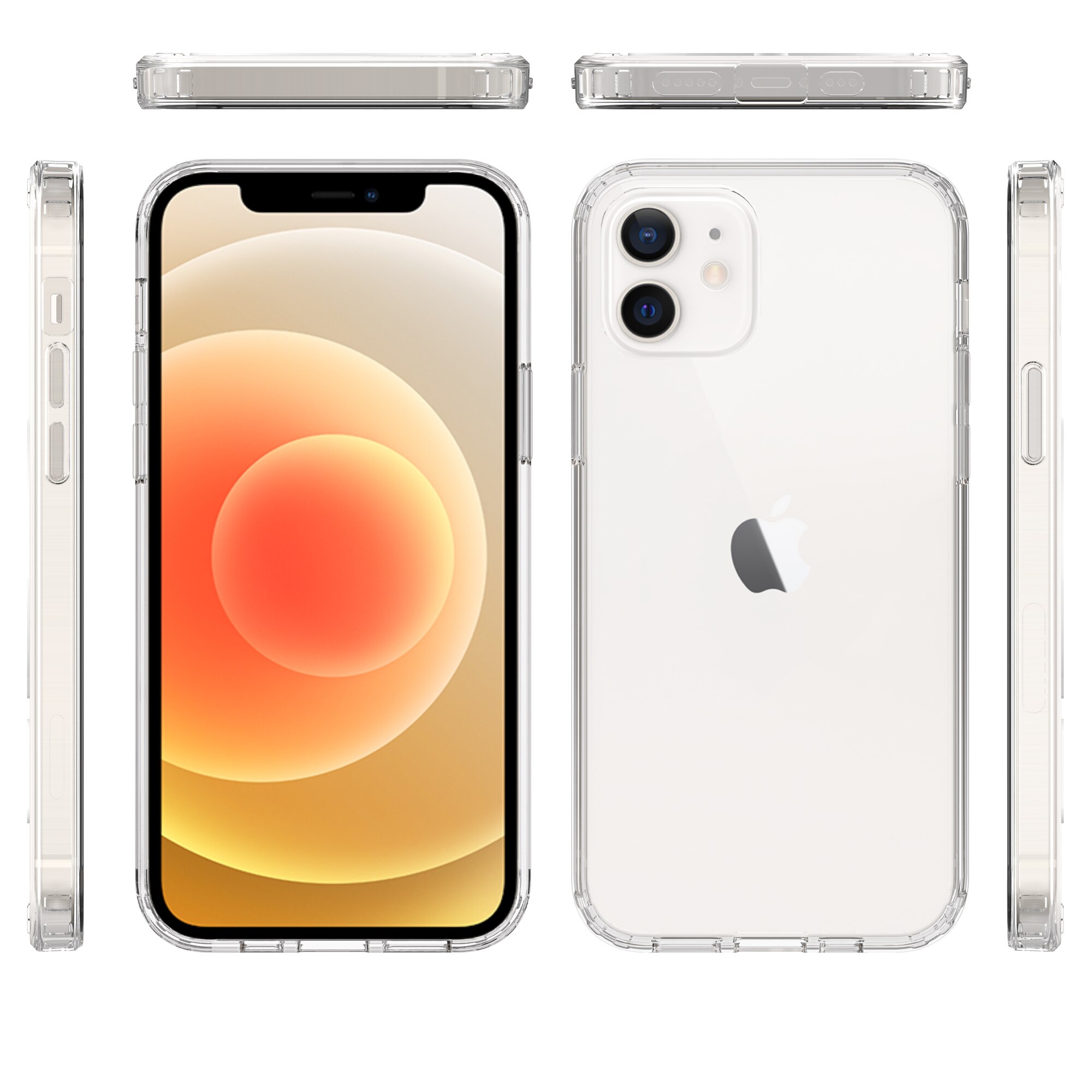 Cover ibride per iPhone 12/iPhone 12 Pro trasparente