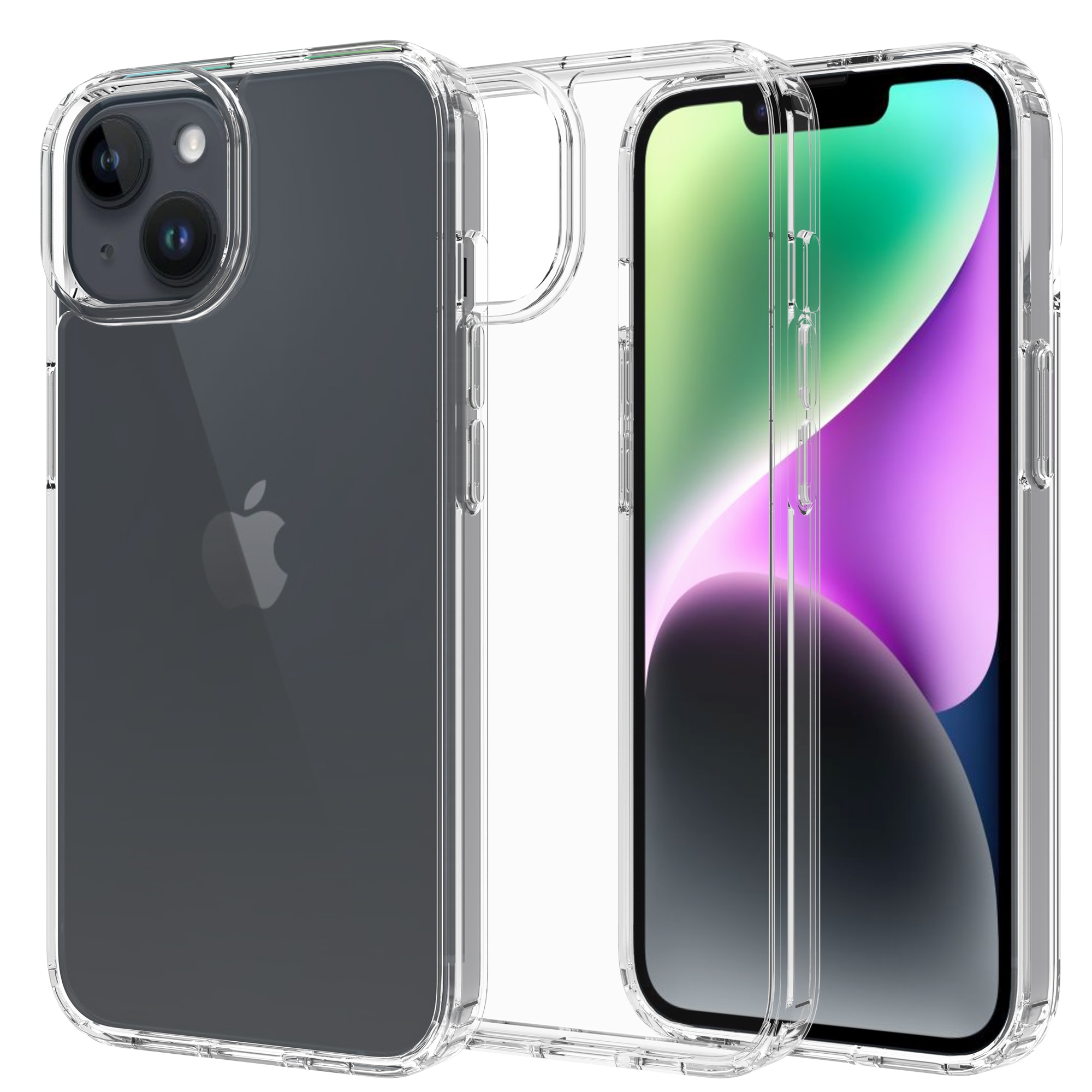 Cover ibride per iPhone 13 trasparente