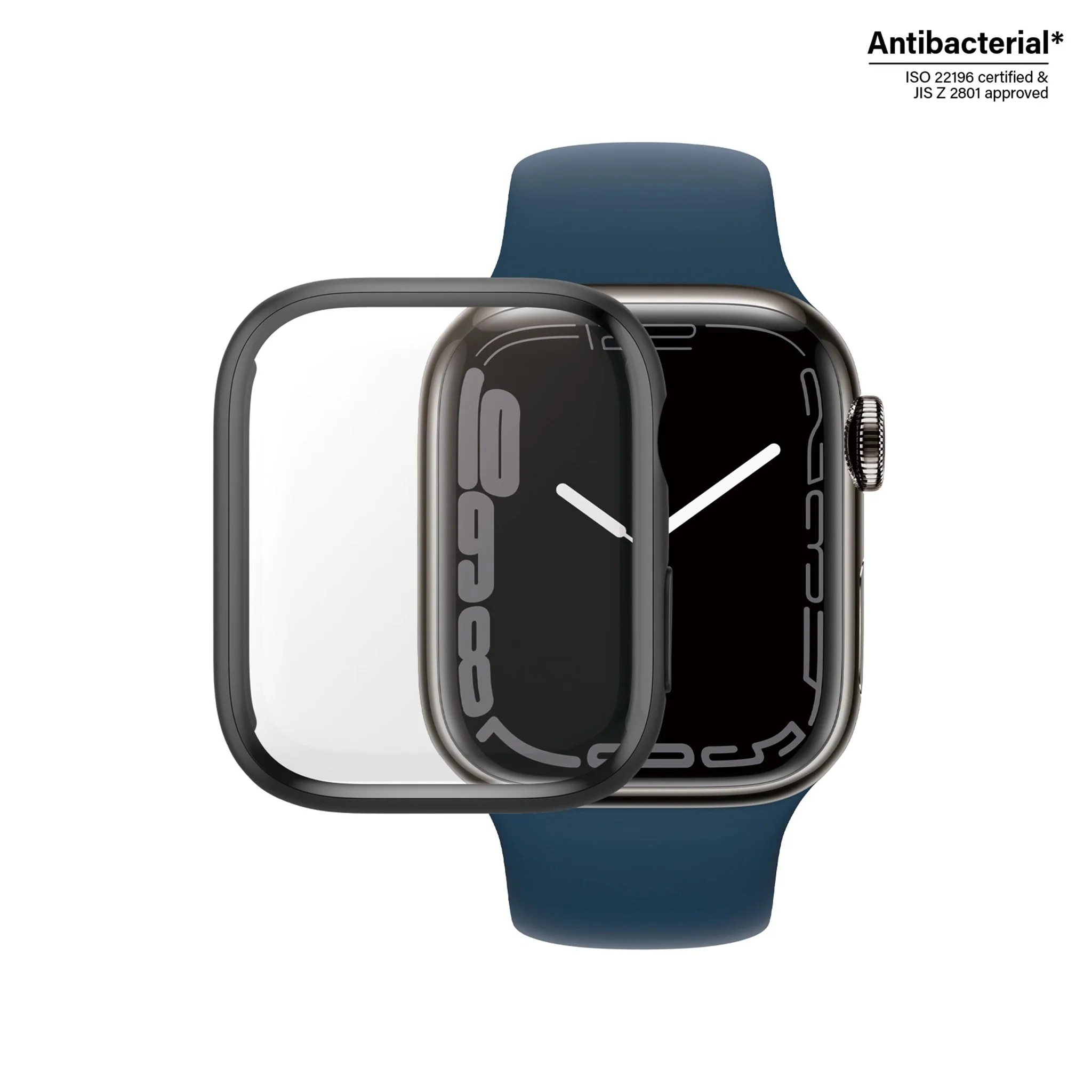 Full Body Cover Apple Watch 45mm Series 8 nero